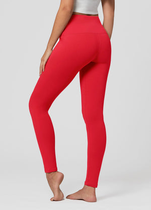 Ivy Ultra Soft High Rise Leggings - Red