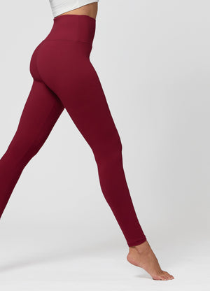 Ivy Ultra Soft High Rise Leggings - Burgundy