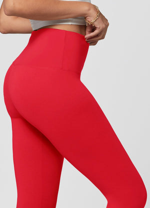 Ivy Ultra Soft High Rise Leggings - Red
