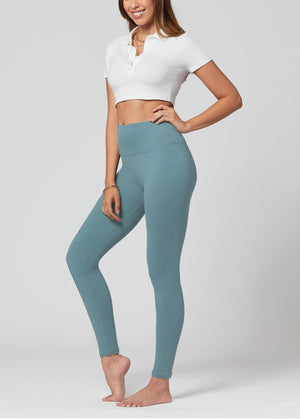 Ivy Ultra Soft High Rise Leggings - Seafoam Blue