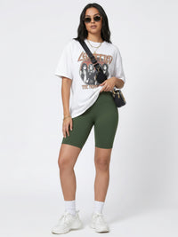 Ivy Super Ultra Soft High Waisted Yoga Shorts - Army Green