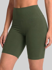 Ivy Super Ultra Soft High Waisted Yoga Shorts - Army Green