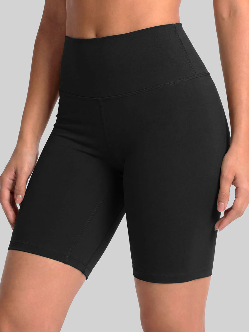 Ivy Super Ultra Soft High Waisted Yoga Shorts - Black