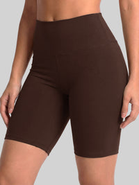 Ivy Super Ultra Soft High Waisted Yoga Shorts - Brown