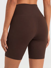 Ivy Super Ultra Soft High Waisted Yoga Shorts - Brown