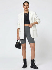 Ivy Super Ultra Soft High Waisted Yoga Shorts - Charcoal Grey
