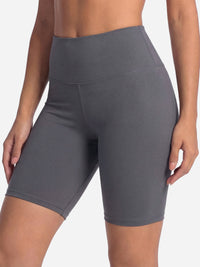 Ivy Super Ultra Soft High Waisted Yoga Shorts - Charcoal Grey