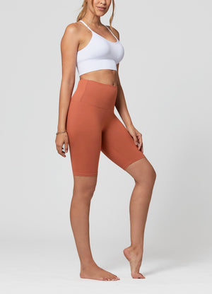 Ivy Super Ultra Soft High Waisted Yoga Shorts - Copper