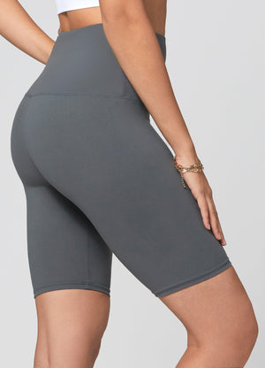 Ivy Super Ultra Soft High Waisted Yoga Shorts - Dark Charcoal