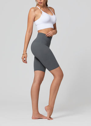 Ivy Super Ultra Soft High Waisted Yoga Shorts - Dark Charcoal