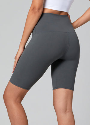 Ivy Super Ultra Soft High Waisted Yoga Shorts - Dark Charcoal
