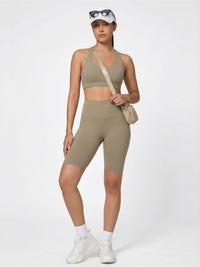 Ivy Super Ultra Soft High Waisted Yoga Shorts - Desert
