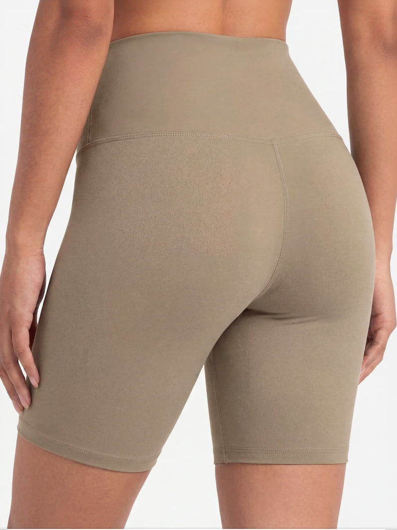 Ivy Super Ultra Soft High Waisted Yoga Shorts - Desert
