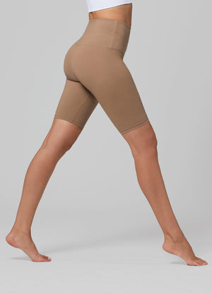 Ivy Super Ultra Soft High Waisted Yoga Shorts - Mocha