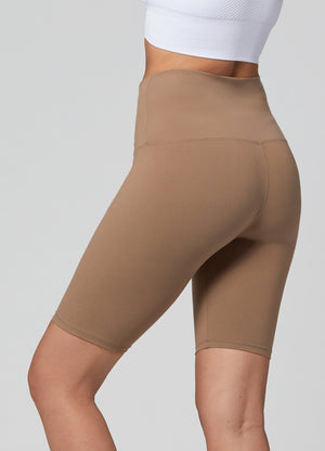 Ivy Super Ultra Soft High Waisted Yoga Shorts - Mocha