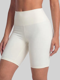 Ivy Super Ultra Soft High Waisted Yoga Shorts - Off White