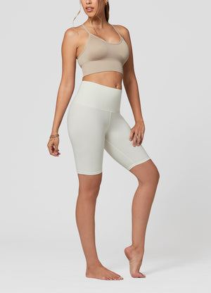 Ivy Super Ultra Soft High Waisted Yoga Shorts - Off White