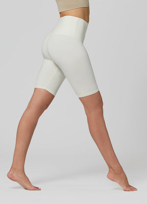 Ivy Super Ultra Soft High Waisted Yoga Shorts - Off White