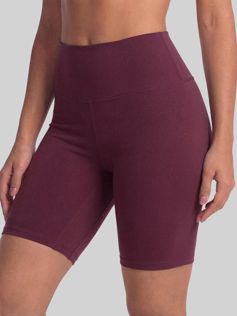 Ivy Super Ultra Soft High Waisted Yoga Shorts - Plum