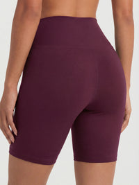 Ivy Super Ultra Soft High Waisted Yoga Shorts - Plum