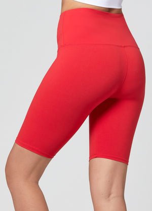 Ivy Super Ultra Soft High Waisted Yoga Shorts - Red