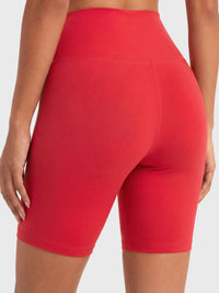 Ivy Super Ultra Soft High Waisted Yoga Shorts - Red