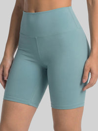 Ivy Super Ultra Soft High Waisted Yoga Shorts - Sea Blue