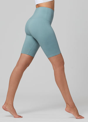 Ivy Super Ultra Soft High Waisted Yoga Shorts - Sea Blue