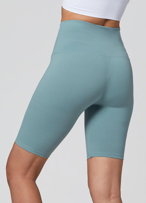 Ivy Super Ultra Soft High Waisted Yoga Shorts - Sea Blue