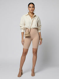 Ivy Super Ultra Soft High Waisted Yoga Shorts - Sienna