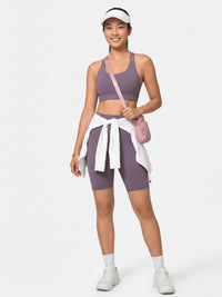 Ivy Super Ultra Soft High Waisted Yoga Shorts - Vintage Violet