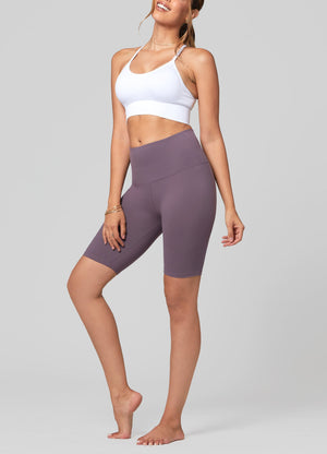 Ivy Super Ultra Soft High Waisted Yoga Shorts - Vintage Violet