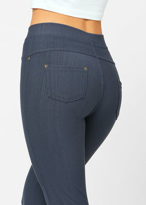 Ava Capri Length Premium Stretch Everyday Jeggings - Charcoal Grey