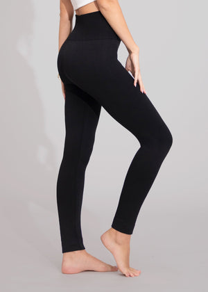 Elsa High Waisted Knit Fleece Lined Leggings - Winter Warm Leggings - Diamond