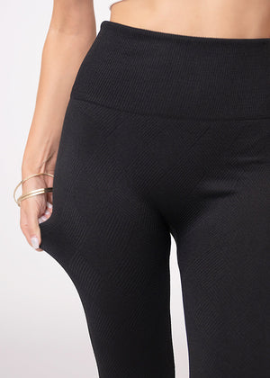 Elsa High Waisted Knit Fleece Lined Leggings - Winter Warm Leggings - Diamond