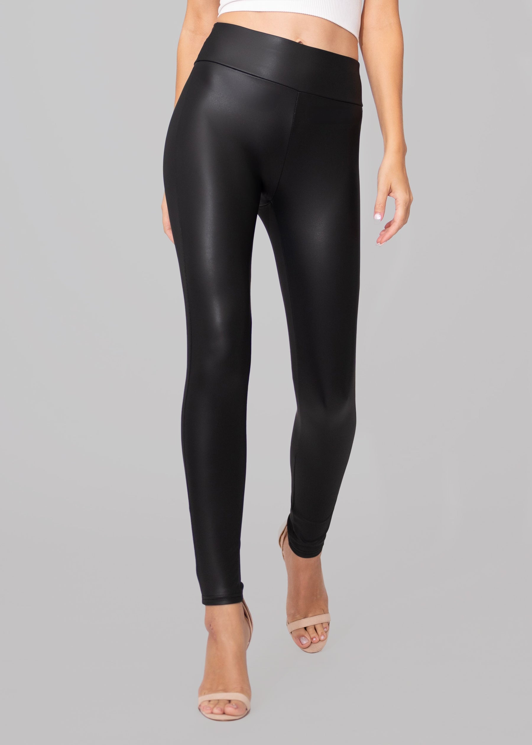 Spanx Womens Faux Leather Leggings