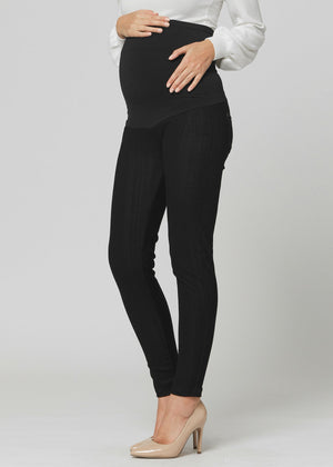 Ava Maternity Premium Stretch Everyday Jeggings - Black