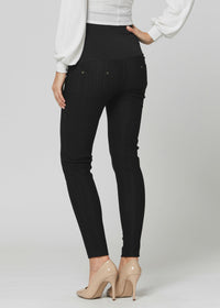 Ava Maternity Premium Stretch Everyday Jeggings - Black