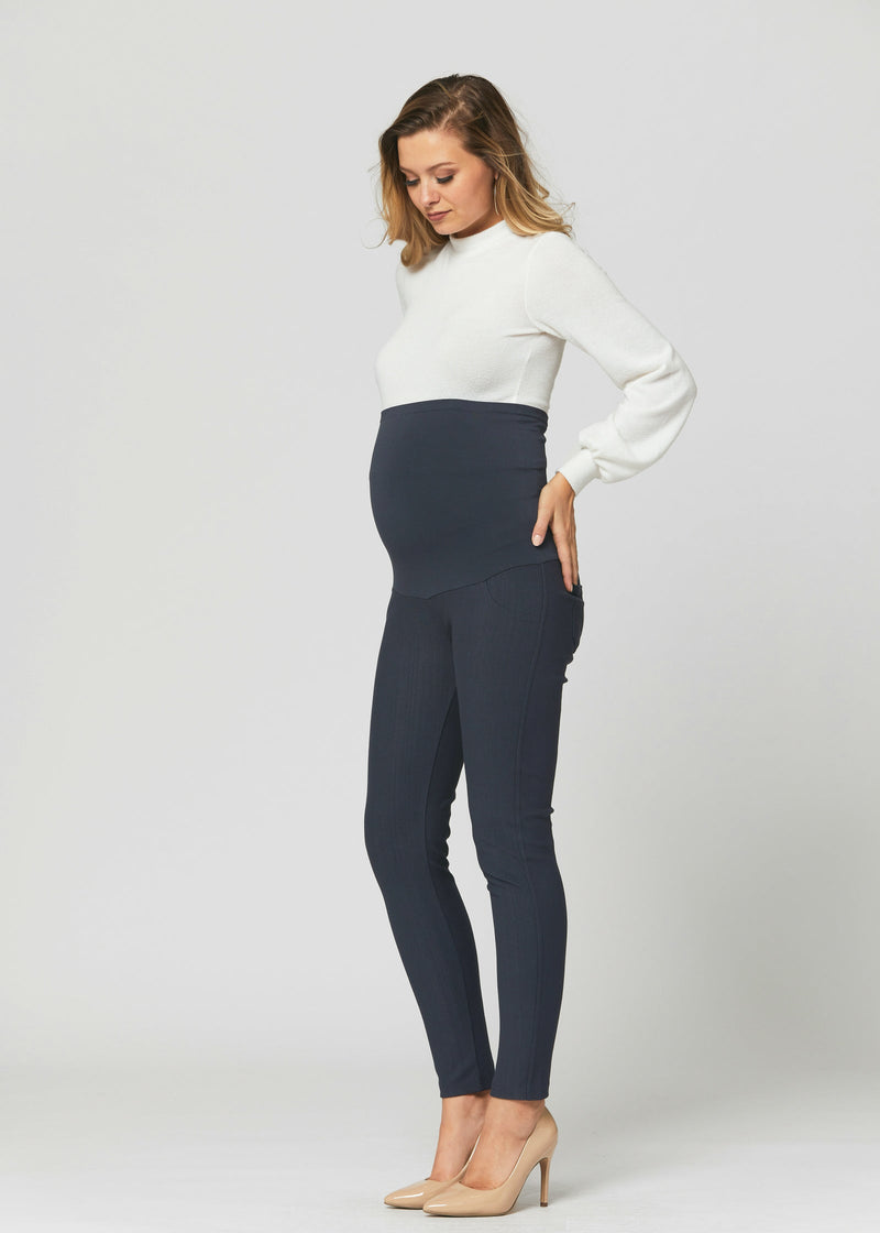 Ava Maternity Premium Stretch Everyday Jeggings - Charcoal Grey