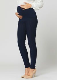 Ava Maternity Premium Stretch Everyday Jeggings - Indigo Blue