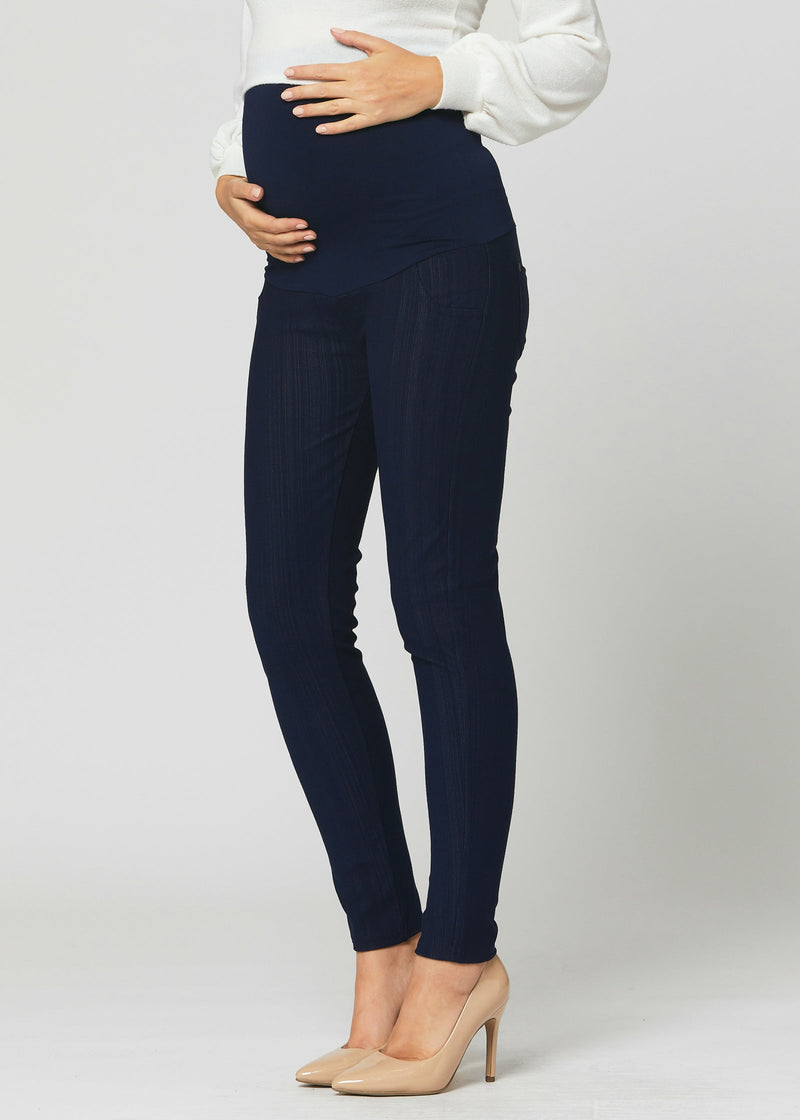 Ava Maternity Premium Stretch Everyday Jeggings - Indigo Blue