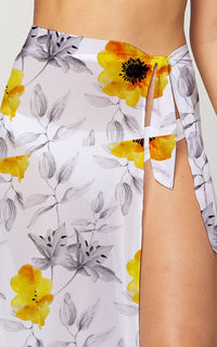 Women's Swimsuit Cover Up - Long Sarong Skirt Wrap - Blooming